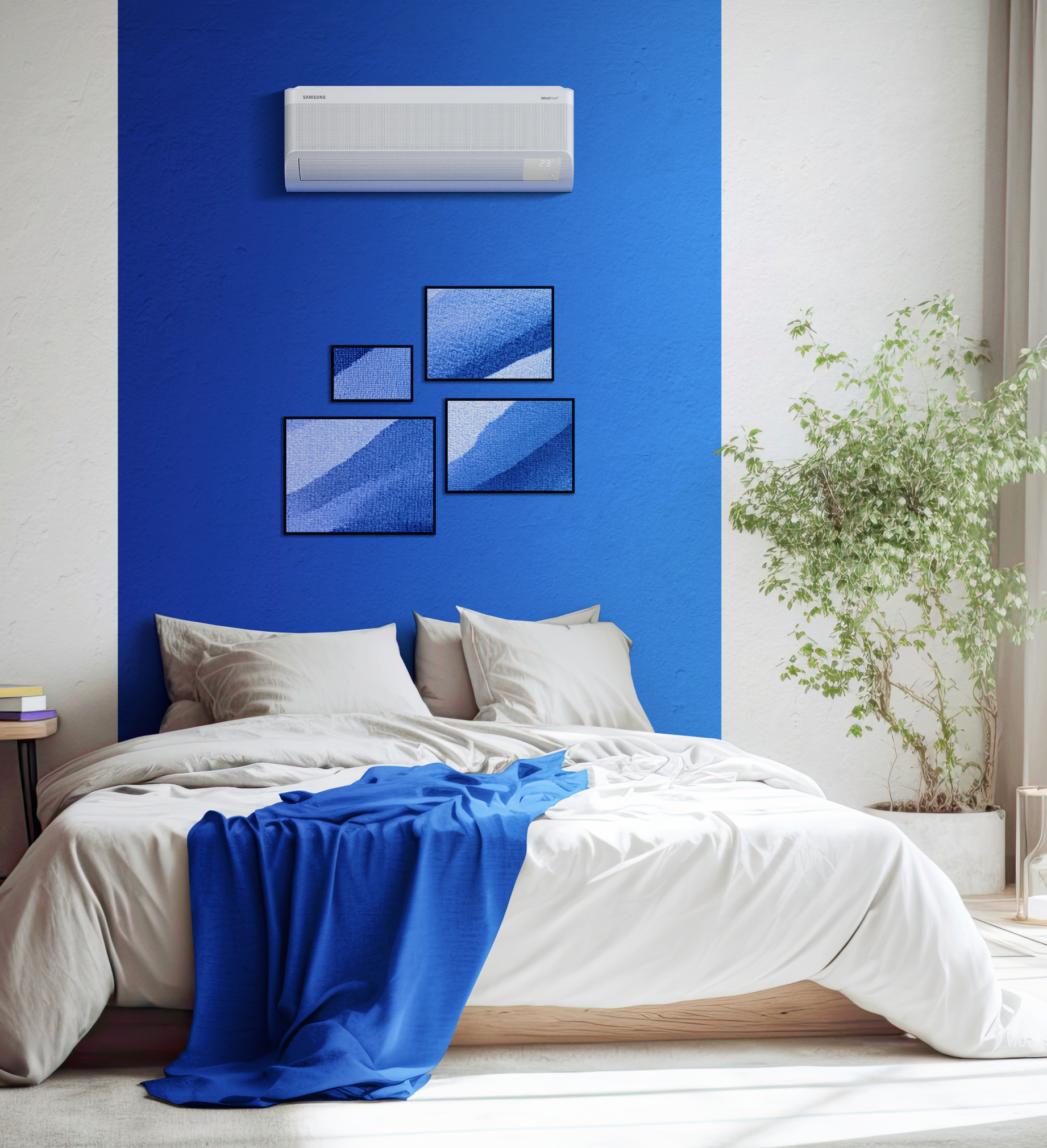 Climatisation réversible air-air installée dans un intérieur moderne